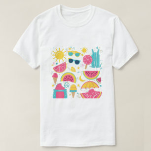 Colourful Summer Vibes – Bright & Fun Seasonal  T- T-Shirt
