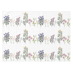 Colourful Summer Wildflower Pattern Tablecloth