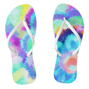 Colourful Summertime Watercolors Jandals