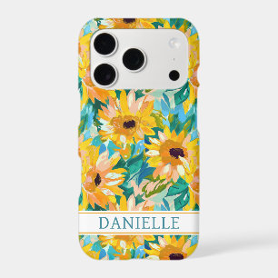 Colourful Sunflower Painting Monogrammed