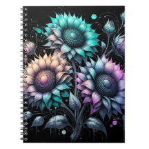 Colourful Sunflowers 2 Notebook