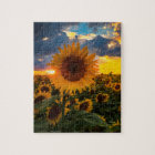 Colourful Sunflowers in a Field