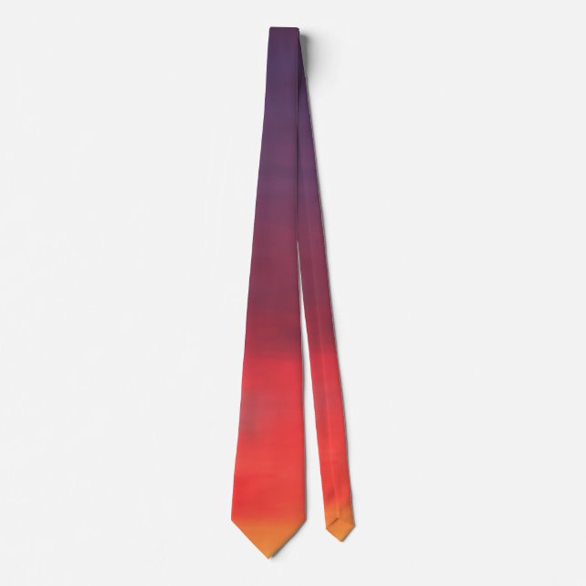Colourful Sunrise Sky Tie (Front)