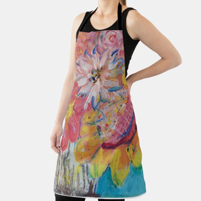 Colourful Suns by Lydia's Art Sangria Apron (Insitu)