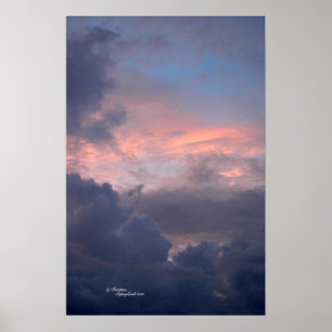 Colourful sunset clouds Poster