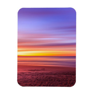 Colourful sunset magnet
