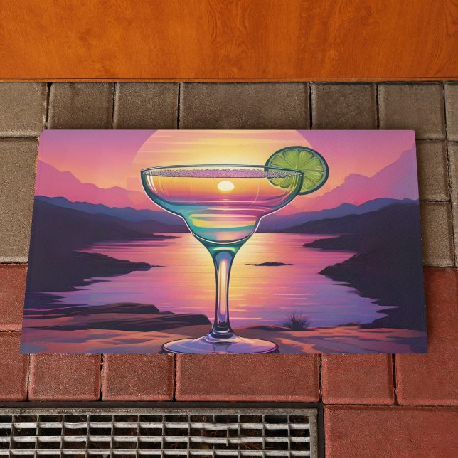 Colourful Sunset Margarita  Doormat (Creator Uploaded)