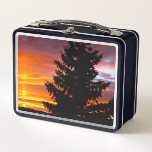 Colourful Sunset Metal Lunch Box
