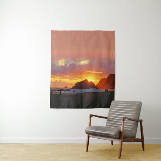 Colourful Sunset Tapestry (In Situ)
