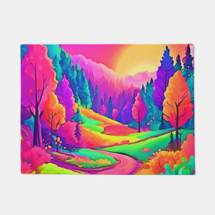 Colourful Sunset View Doormat