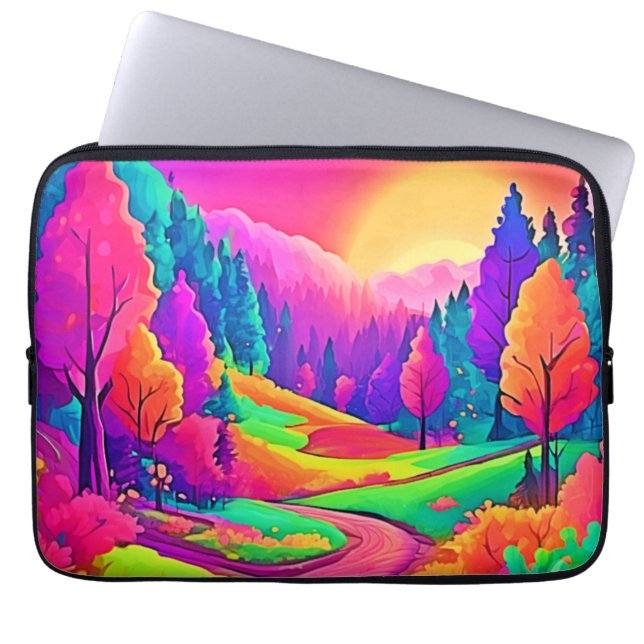 Colourful Sunset View Laptop Sleeve (Front)