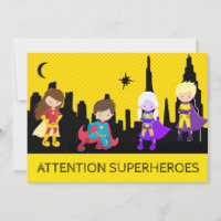 *~*  Colourful SUPERHEROS Kids Birthday Party