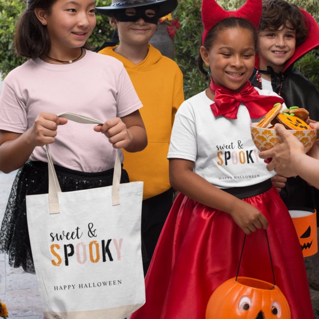 Colourful Sweet And Spooky | Happy Halloween  Tote Bag (Creator Uploaded)