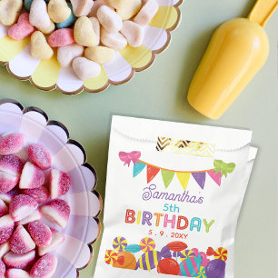 Colourful Sweet Fun Candy Theme Birthday Party Favour Bags