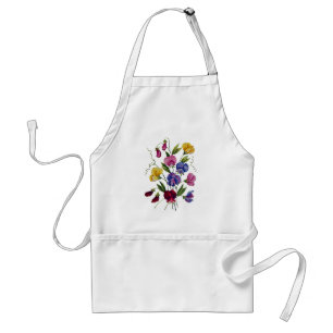 Colourful Sweet Peas Standard Apron
