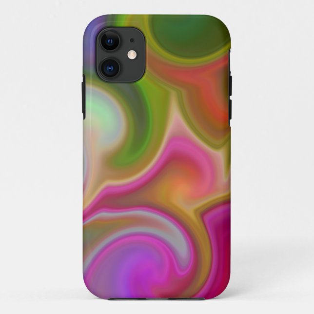 Colourful Swirl Abstract Case-Mate iPhone Case (Back)