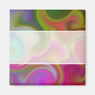Colourful Swirl Abstract Magnet