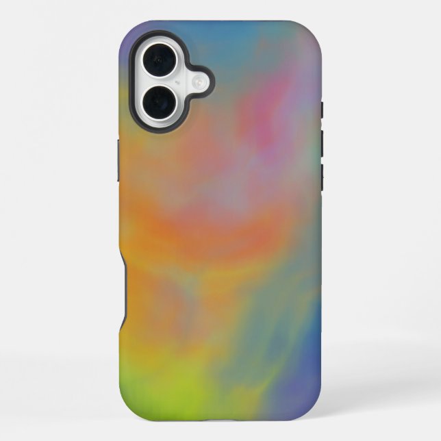 Colourful Swirl Clouds iPhone Case (Back)
