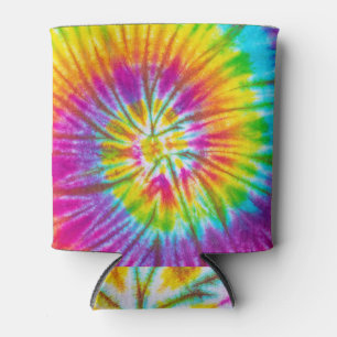 Colourful Swirl Tie-Dye Abstract. Can Cooler