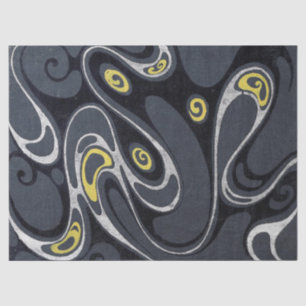 Colourful Swirling Abstract Tissue Paper