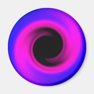 Colourful swirling black hole magnet