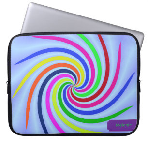 Colourful Swirls Laptop Sleeve