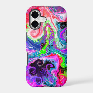 Colourful Swirls Marble Fluid Art