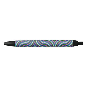 colourful swirly black ink pen