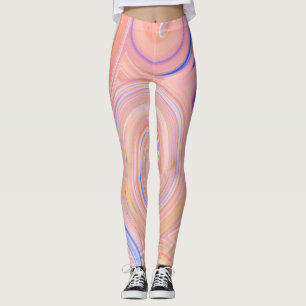 Colourful swirly pattern Leggings