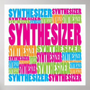 Colourful Synthesizer Poster