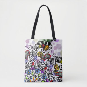 Colourful Tangle every day series Tote Bag