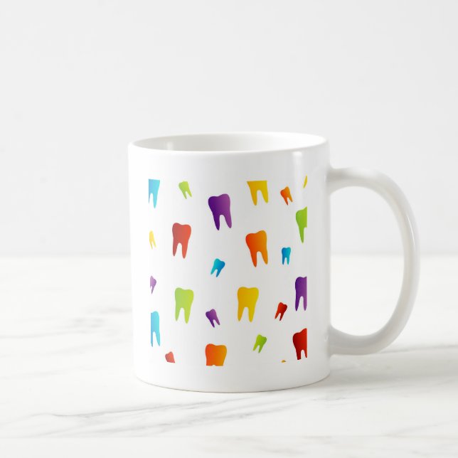 Colourful teeth coffee mug (Right)