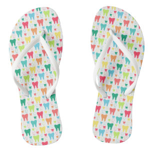 Colourful Teeth Pattern Jandals