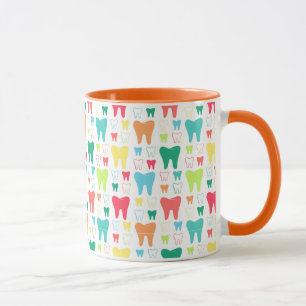 Colourful Teeth Pattern Mug