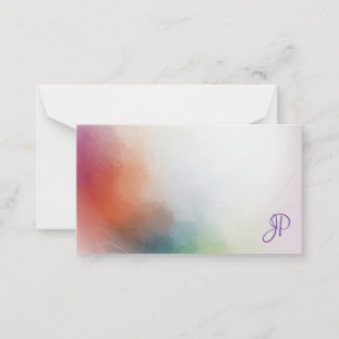 Colourful Template Handwritten Monogram Elegant
