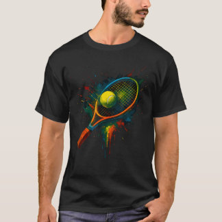 Colourful Tennis Ball Tie Dye Colour Splash Into T-Shirt