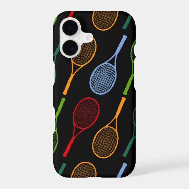 Colourful tennis rackets pattern (Back)