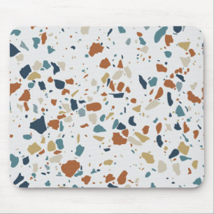 Colourful Terrazzo Digital Pattern Mouse Pad
