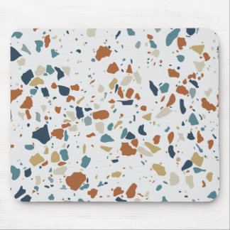 Colourful Terrazzo Digital Pattern Mouse Pad