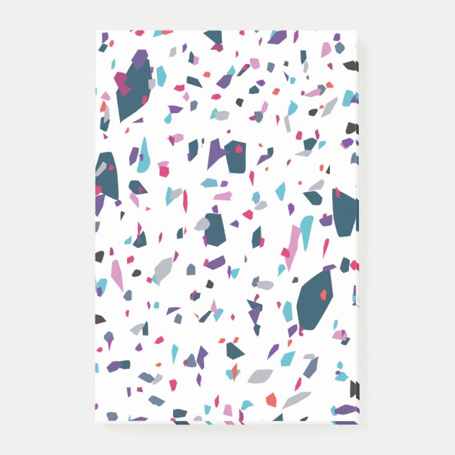 Colourful Terrazzo Joy Post-it Notes (Front)