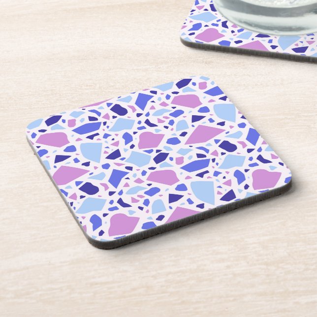 Colourful Terrazzo Pattern Coaster (Left Side)