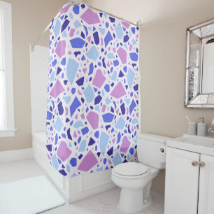Colourful Terrazzo Pattern Shower Curtain