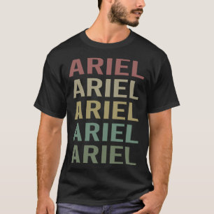 Colourful Text Art - Ariel Name T-Shirt