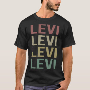 Colourful Text Art - Levi Name T-Shirt