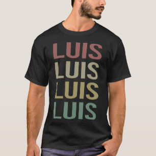Colourful Text Art - Luis Name T-Shirt