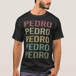 Colourful Text Art - Pedro Name T-Shirt