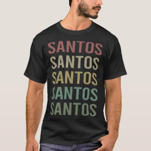 Colourful Text Art - Santos Name T-Shirt