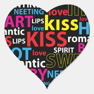 Download Blue Love Kiss Stickers | Zazzle.co.nz