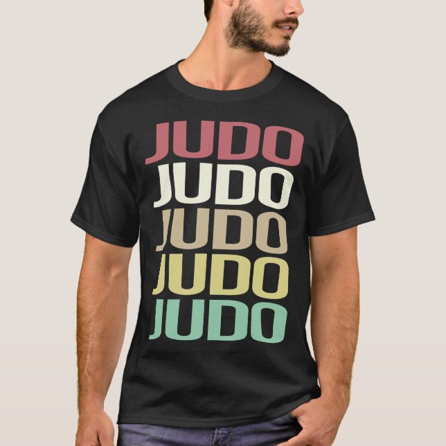 Colourful Text Judo T-Shirt (Front)