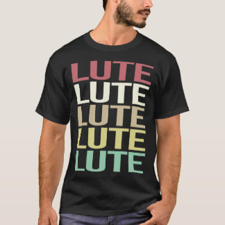 Colourful Text Lute T-Shirt